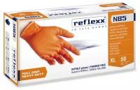 Reflexx | Nitrile gloves - Сверхпрочные резиновые перчатки, нитриловые. 8,4 гр. Толщина 0,2 мм