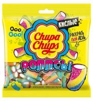 Мармелад "Роллсы", Chupa Chups, апельсин/лимон, 100 гр. X 5 штук