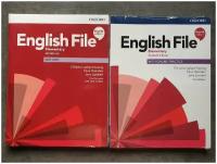 Комплект English File Elementary 4-th edition: Student's Book and Workbook (учебник и рабочая тетрадь, 2 книги) + CD-диск. Без кода к онлайн-версии