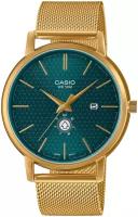 Наручные часы CASIO Standard, серебряный, зеленый