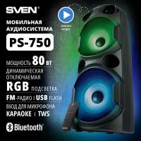 Портативная акустика SVEN PS-750 80 Вт