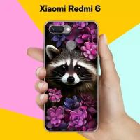 Силиконовый чехол на Xiaomi Redmi 6 Енот / для Сяоми Редми 6