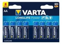 Батарейка алкалиновые Varta LONGLIFE POWER LR06 AA 8 штук