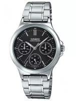 Наручные часы CASIO LTP-V300D-1A, черный, серебряный