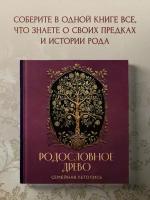 Родословное Древо: Семейная летопись – Индивидуальная книга фамильной истории (красная)