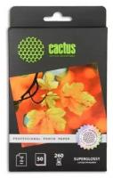 Фотобумага Cactus 50 листов A6 (10.5x14.8 см) Глянцевая 260 г/м2 CS-HGA626050