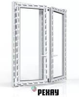 Пластиковое окно с моск сеткой рехау GRAZIO профиль 70 мм, 1500х1300 мм (ВхШ), пов-отк левое/ пов-отк прав, энергосберегающий 2-х камерный стеклопакет