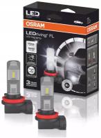 Светодиодные лампы H8/H11/H16 (8) PGJ19-1/2/3 COOL WHITE 6000K (2шт) 12V/24V OSRAM 67219CW/Автолампы