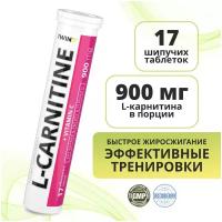 1WIN Л-карнитин 900 мг в шипучих таблетках L-Carnitine + Витамин C, 17 таб. со вкусом лимона