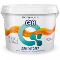 Краска водно-дисперсионная Formula Q8 Для потолков матовая белый 25 кг