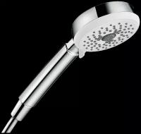 Лейка для душа hansgrohe Crometta 100 Multi 26823400 хром/белый хром круглая 100 мм