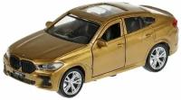 Машинка металлическая ТехноПарк BMW X6 12см бежевая X6-12MAT-BG