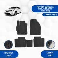 Комплект ковриков для Toyota Corolla E160, E170, E180 2012-2023 С Левым рулем / Авто / Аксессуары / Эва