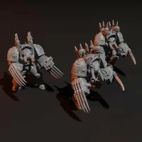 Игровые фигурки Chaos Space Marine Terminators Warhammer 40K 3шт. (Space Marines 40K) (Warhammer, Вархаммер)