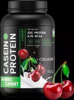 AminoCarnit Casein Protein 900 гр. вишня