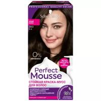 Perfect Mousse стойкая краска-мусс для волос, 300, Черный каштан