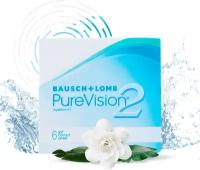 Мягкие контактные линзы Bausch + Lomb Pure Vision2 6pk /Диоптрии -4.75/Радиус 8.6/