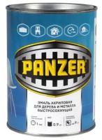 Эмаль акриловая п/глянцевая черная 0,9 кг Panzer 219831