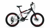 Велосипед детский ALTAIR MTB FS 20" disc, 20" черный/красный