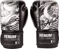 Детские боксерские перчатки тренировочные Venum YKZ21 - Black/White (6 oz)