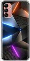 Дизайнерский силиконовый чехол для Гэлакси А04с / Samsung Galaxy A04s Яркие абстракции принт