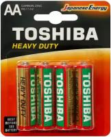 "Батарейки Toshiba R6 солевые (zinc) пальчик Heavy Duty "блистер" (4шт) AA 1,5V"