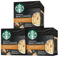 Кофе в капсулах Nescafe Dolce Gusto Starbucks Caramel Macchiato, 36 капсул (3 уп х 12 шт)