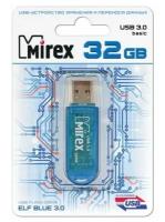 Флешка Mirex Elf Blue 32 Гб usb 3.0 Flash Drive - синий