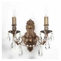 Настенное бра Lucia Tucci Firenze FIRENZE W141.2 antique, лампа накаливания, 120WВт, кол-во ламп:2шт., Бронза