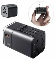 Адаптер Baseus Removable 2in1 universal travel adapter PPS Quick Charger Edition Черный TZPPS-01