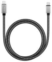 Кабель Deppa USB Type-C - USB Type-C, 100 Вт, магнитный, 1.5 м, серый