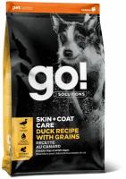 Go! Skin + Coat Care Duck Recipe With Grains for dogs - Для щенков и собак с цельной уткой и овсянкой - 11,34 кг