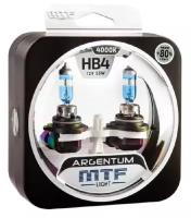 Лампа автомобильная галогеновая HB4 MTF ARGENTUM +80% 12V 55W P22d H8A12B4