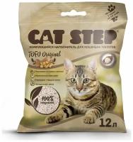 Cat Step Наполнитель растительный комкующийся Tofu Original 5,62кг, 12л