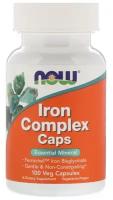 Капсулы NOW Iron Complex Caps, 190 г, 100 шт