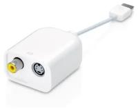 Переходник/адаптер Apple Micro-DVI - SVideo, Composite (MB202G/A), белый