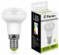 Лампа светодиодная LED зеркальная 5вт Е14 R39 белый 25517 FERON