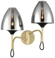 Бра 2 плафона шампань Vele Luce Oro 10038 VL5654W22