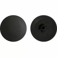 Заглушка мебельная для евровинта d14, цвет черный, 60 шт