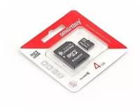 Карта памяти microSDHC Smartbuy 4Gb Class 10 SB4GBSDCL10-01, 1шт