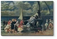 Модульная картина Возвращение гребцов, Пьер Огюст Ренуар 100x67
