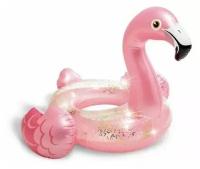 Круг надувной INTEX Glitter Flamingo Tube (Блестящий Фламинго), от 9 лет, 99x89x71см, 1 шт