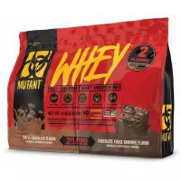 Сывороточный протеин Mutant Whey 4 lb (1816 гр) Triple Chocolate & Chocolate Fudge Brownie