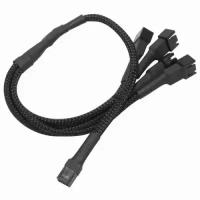 Разветвитель 3-pin - 4x 3-pin, Nanoxia Black (NX34A60)