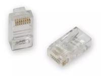 Коннектор GCR RJ-45 cat 5e UTP для многожильного каб, 8p8c поз. конт. (100 шт.)