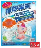 Japan Premium Pet Hаполнитель комкующийся с голубым индикатором 3,5 л