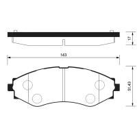 Колодки тормозные передние SP1103 SANGSIN