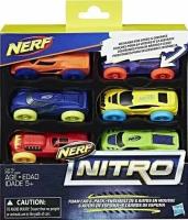 Hasbro Nerf - Машинки Нитро, 6 штук №1 - Красная (2шт) фиолетовая, синяя, желтая, зеленая