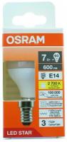 Светодиодная лампа Ledvance-osram Osram LS CLASSIC P60 7W/827 170-250V FR E14 10X1