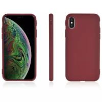 Чехол накладка iPhone X/XS 5.8" Gurdini Soft Lux (16) коричневый